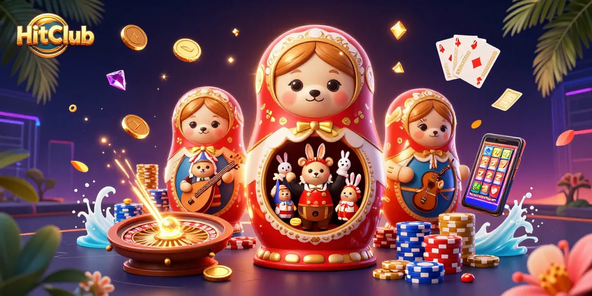 Engage in winning with HitClub's thrilling casino experience featuring vibrant characters and dynamic gameplay.