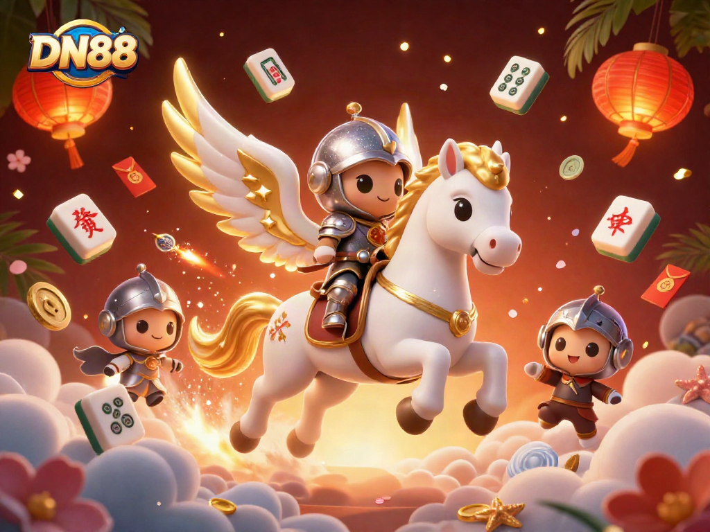 Experience thrilling wins at DN88 with 3D cartoon characters and vibrant casino elements.