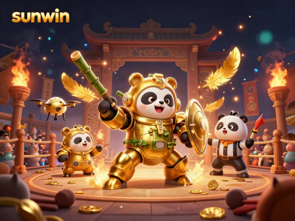 Experience thrilling gaming action at Sunwin with dynamic casino elements and vibrant visuals.