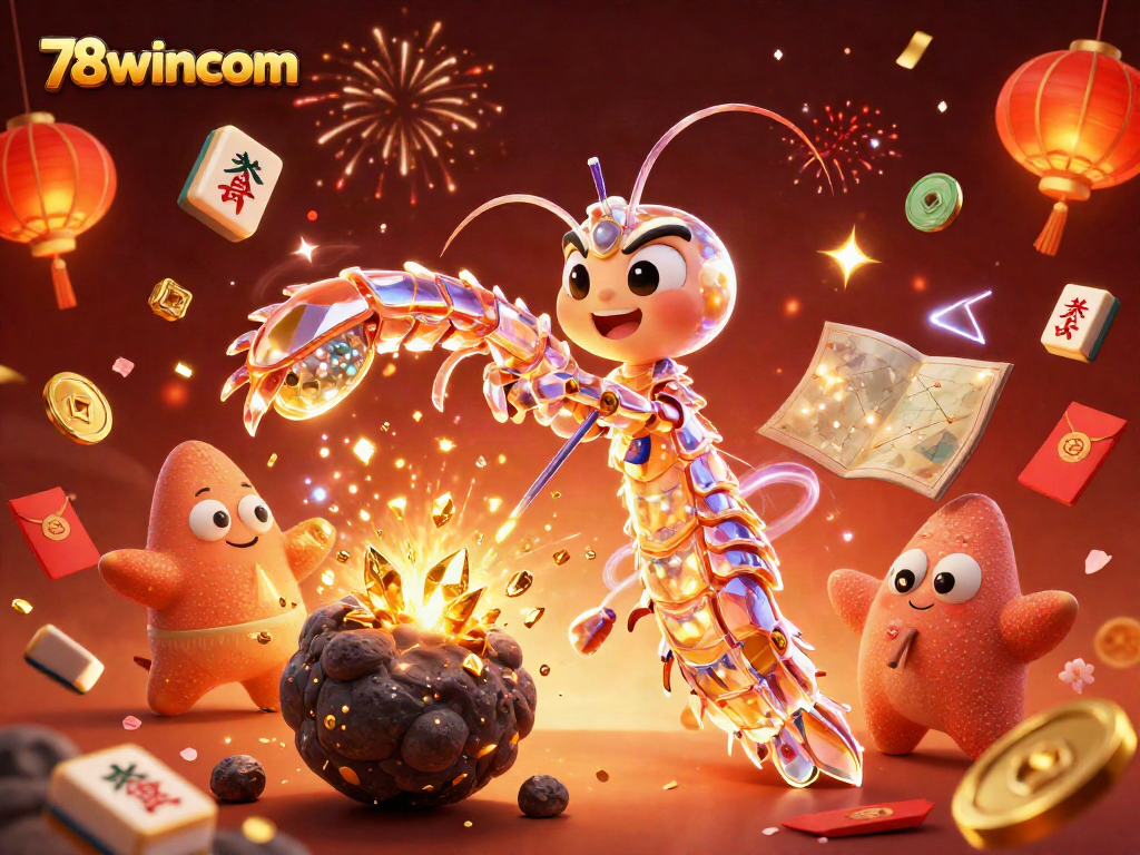 Experience thrilling action at 78wincom with our vibrant casino-themed 3D illustration.