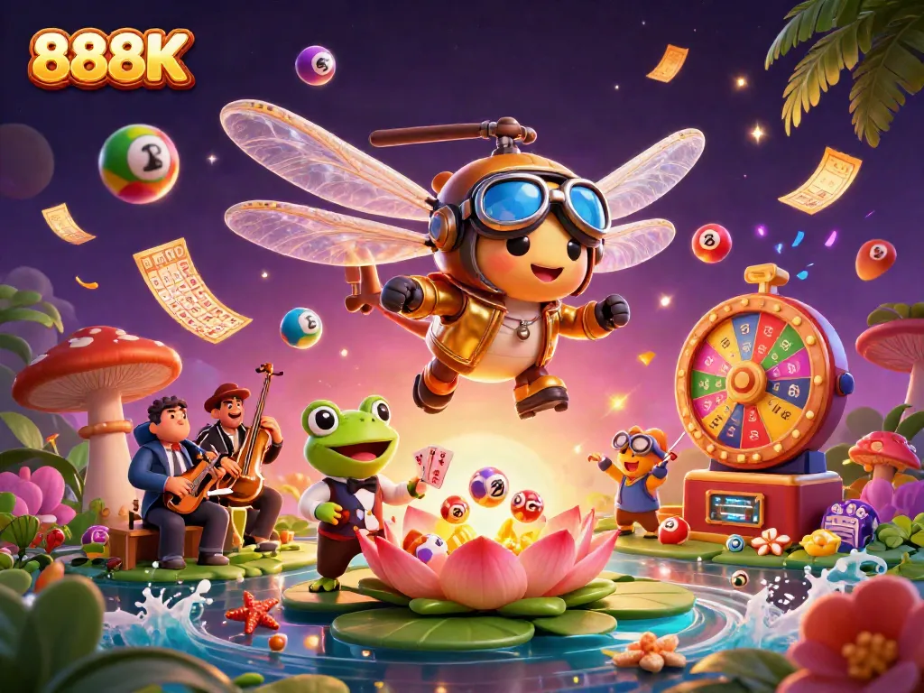 Join the excitement at 888K's vibrant casino with engaging games and dynamic characters!
