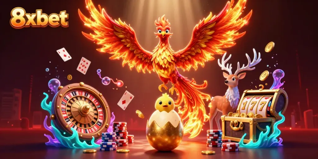 Experience thrilling action with 8x bet as playful characters inject excitement into gambling.