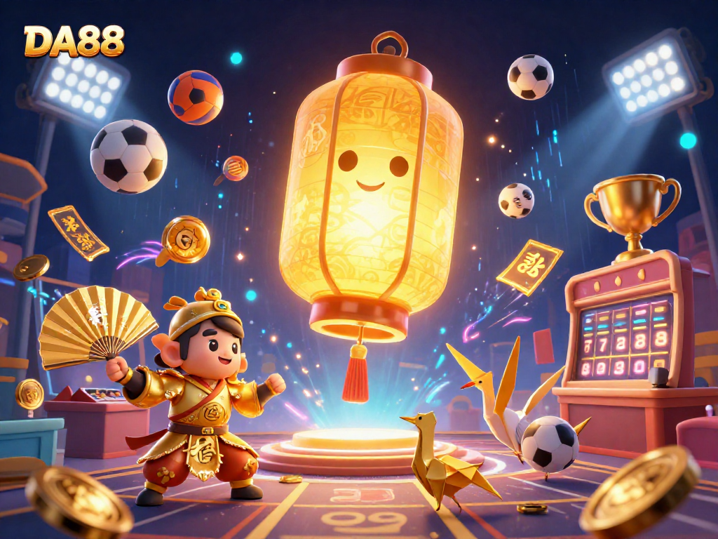 Engage in thrilling gameplay at DA88's vibrant casino with dynamic sports elements and lucky symbols.