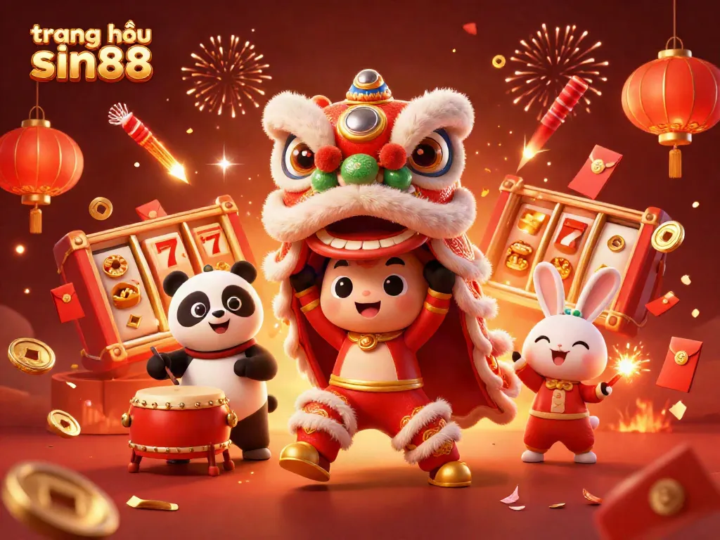 Engage with vibrant slot action and celebrations at trang chủ sin88 featuring lively characters and dynamic elements.