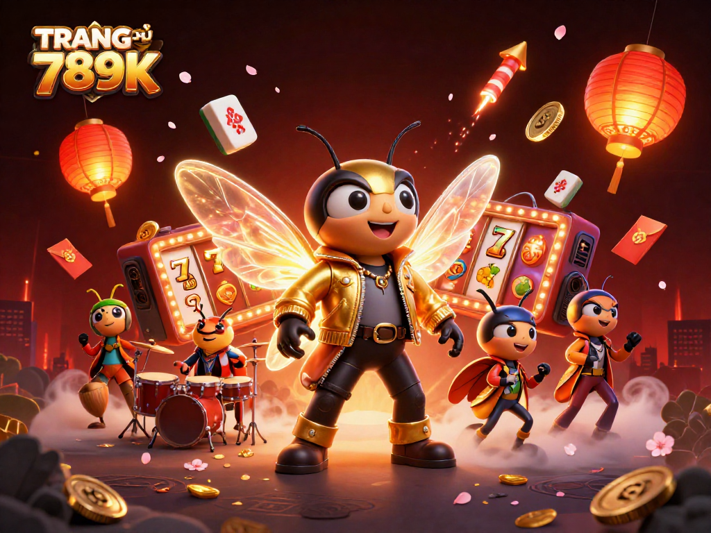 Experience thrilling casino action with TRANG CHỦ 789K featuring a vibrant cicada rock star
