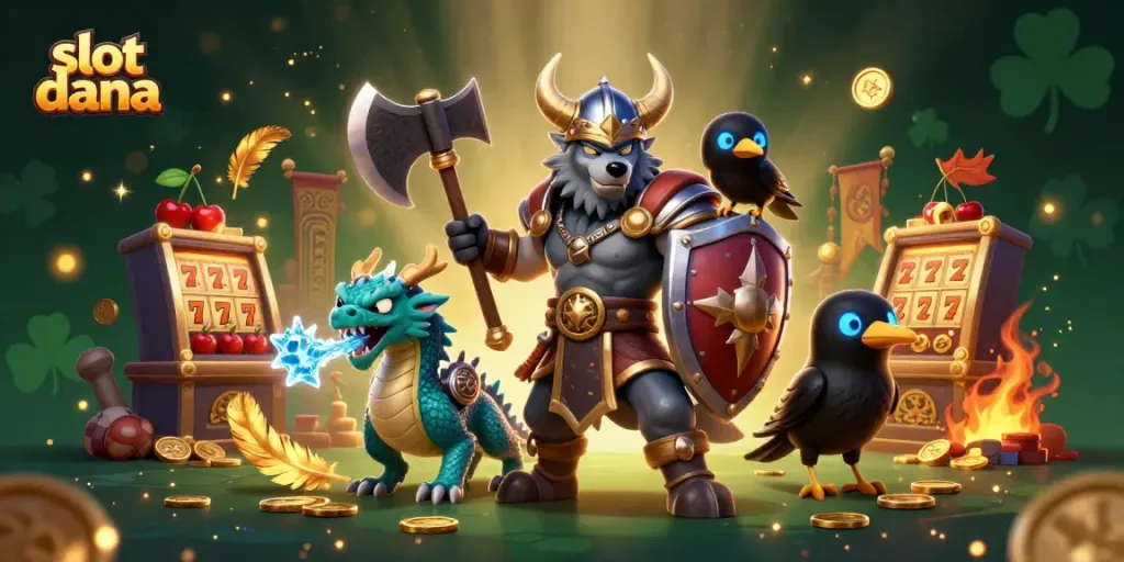 Experience slot dana play with unique characters in a dynamic, action-packed gaming scene.
