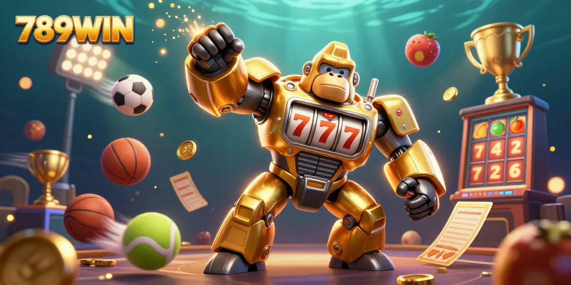 Experience the thrilling action of 789WIN with a vibrant 3D gambling scene featuring engaging characters and dynamic elements.