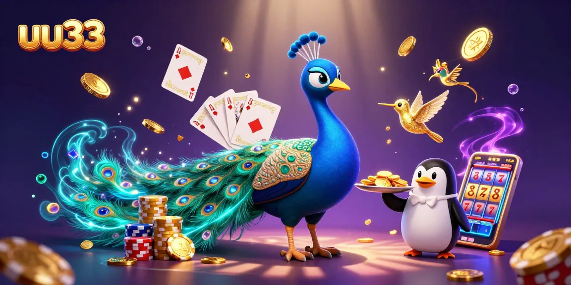 Experience the excitement of uu33 with vibrant casino elements and captivating characters in a dazzling scene.