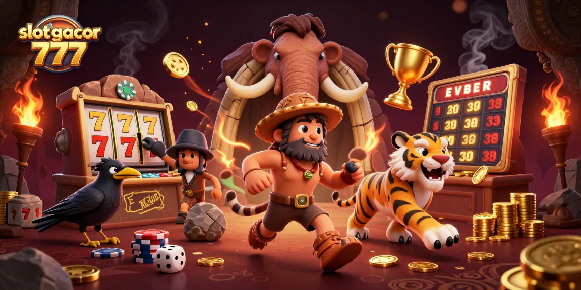 Slot gacor 777 menampilkan dua karakter kunci dalam kasino unik, memadukan permainan slot yang menarik.