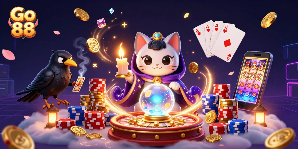 Experience the thrill of Go 88 with a vibrant 3D casino scene, showcasing excitement and winning potential.
