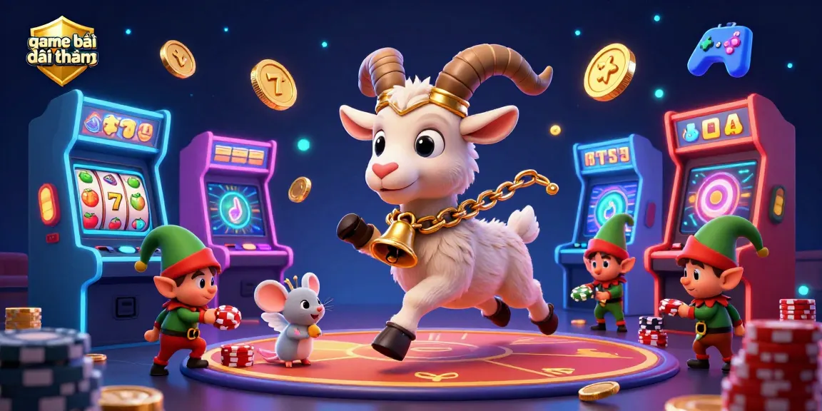 Engage in thrilling game bài đổi thưởng action amid colorful casino fun with Krampus and enchanted characters.