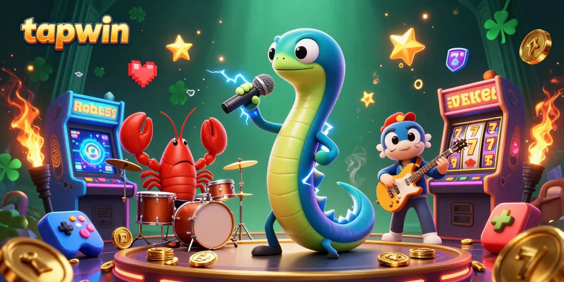 Experience electrifying gaming at tapwin, with vibrant underwater casino elements and engaging characters.