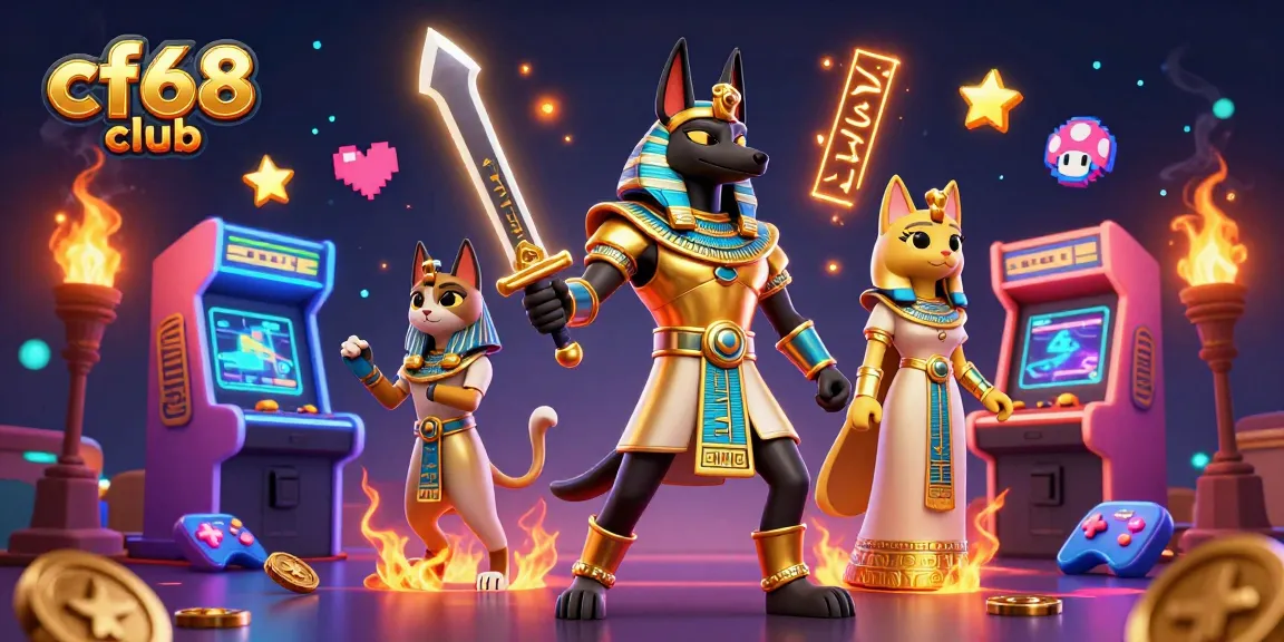 Experience the thrill of the cf68 club with ancient warriors and vibrant arcade action.