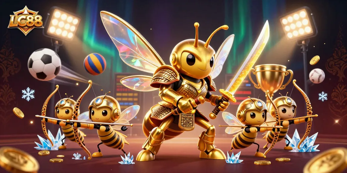 Engage with exhilarating LC88 casino action featuring vibrant characters and dynamic game elements.