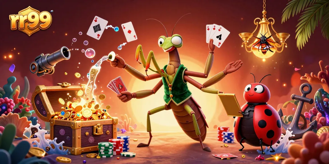 Experience thrilling wins with rr99 in an exciting gambling scene filled with colorful casino elements.