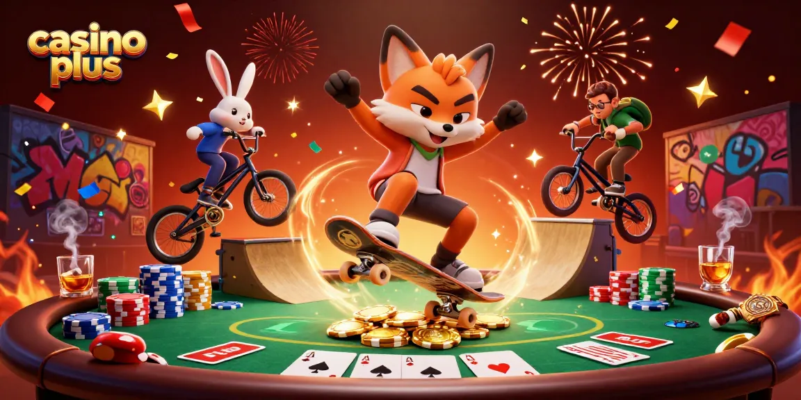Engage in thrilling moments at casino plus with vibrant 3D characters and extensive casino elements.