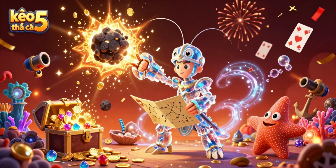 Win big with kèo nhà cái 5 as the galactic samurai shrimp battles through asteroids for gold!