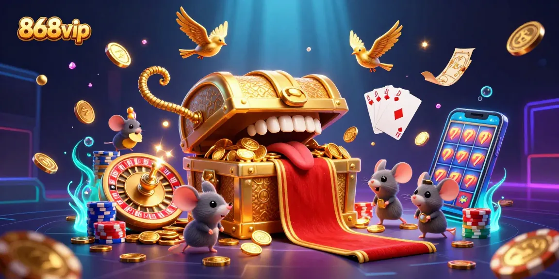 Engage with thrilling 868vip casino adventures featuring vibrant treasure chest animations and dynamic game elements.